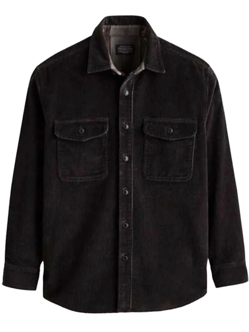 Pendleton Belmont Corduroy Overshirt in Charcoal Size Small